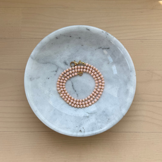 17" Mini Coral & Gold Necklace